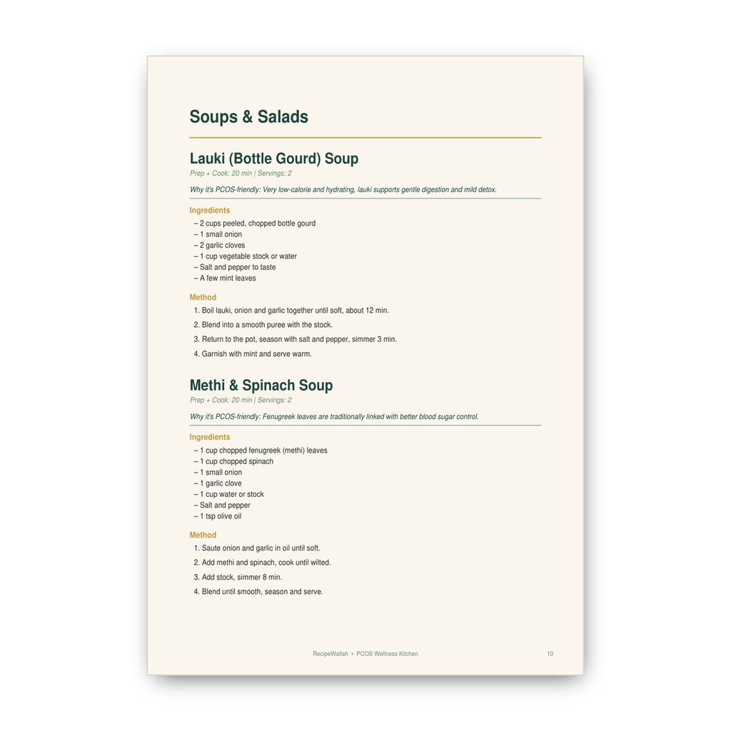 PCOS Wellness Kitchen – 30 Indian Vegetarian Recipes