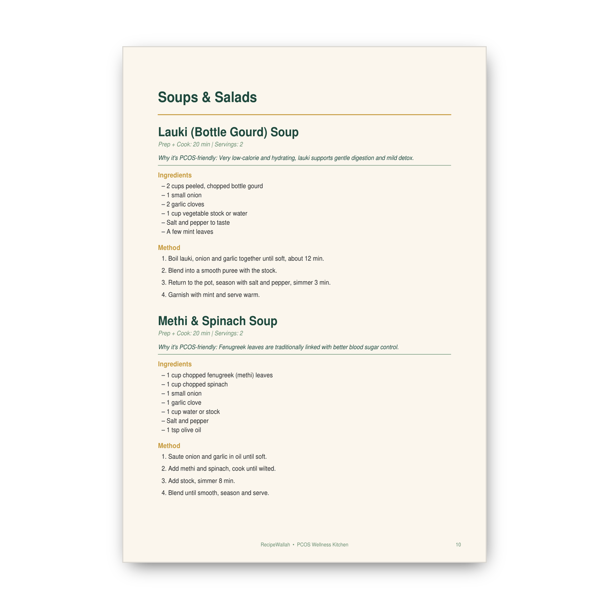 PCOS Wellness Kitchen – 30 Indian Vegetarian Recipes