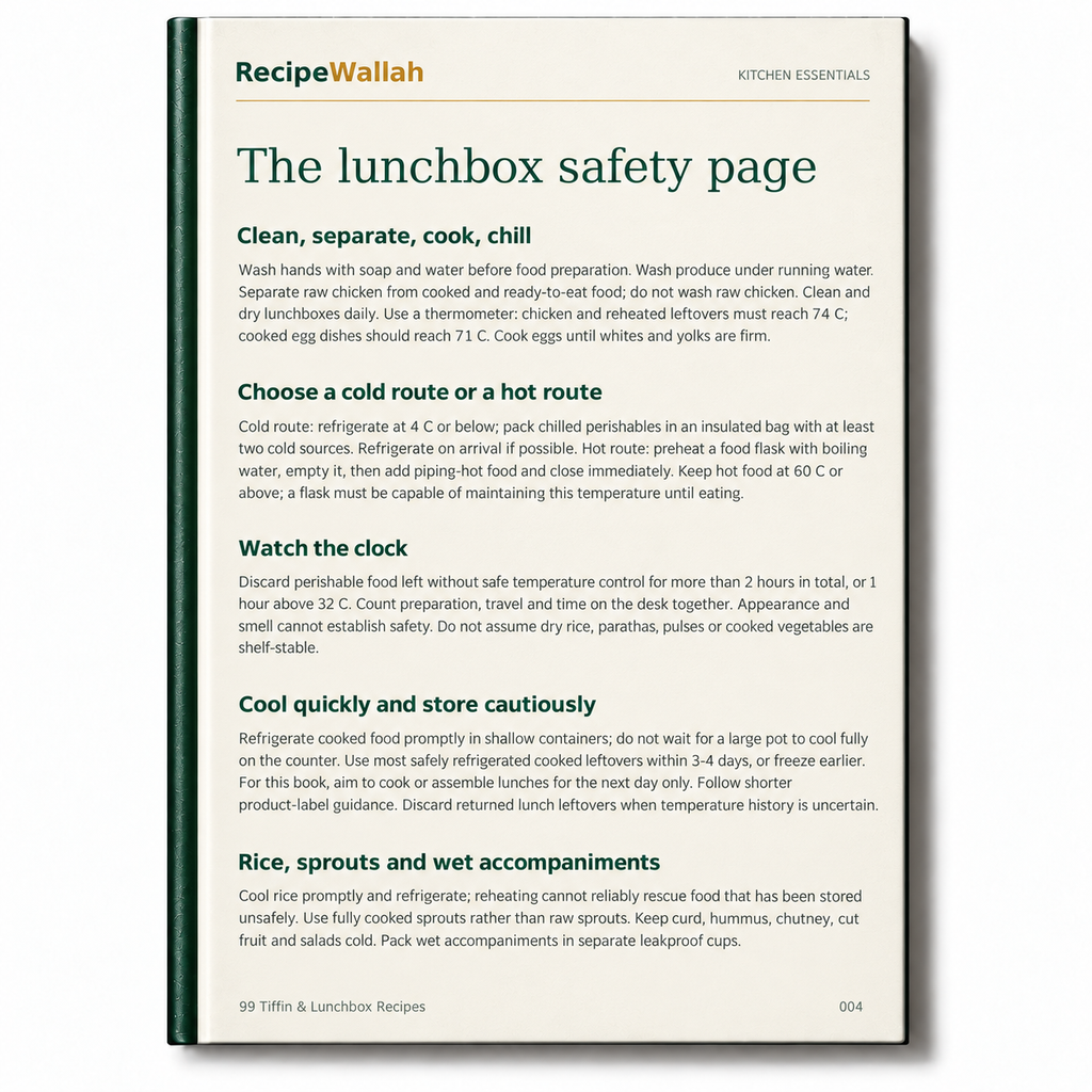 Tiffin & Lunchbox 99 — Indian Recipes for School, Office & Busy Days