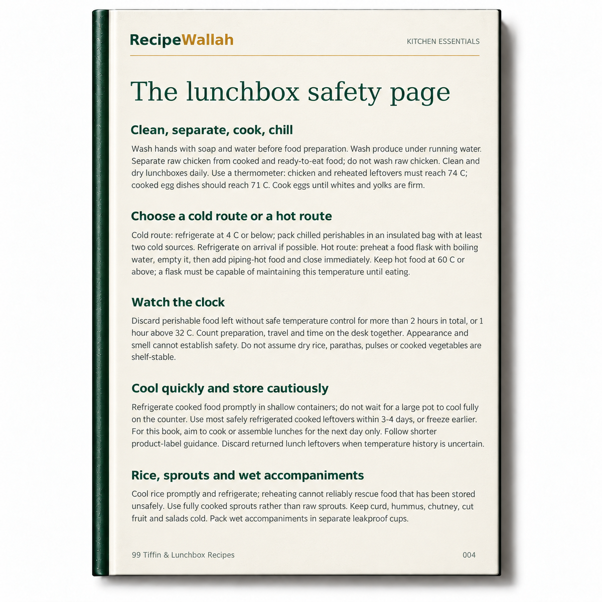 Tiffin & Lunchbox 99 — Indian Recipes for School, Office & Busy Days