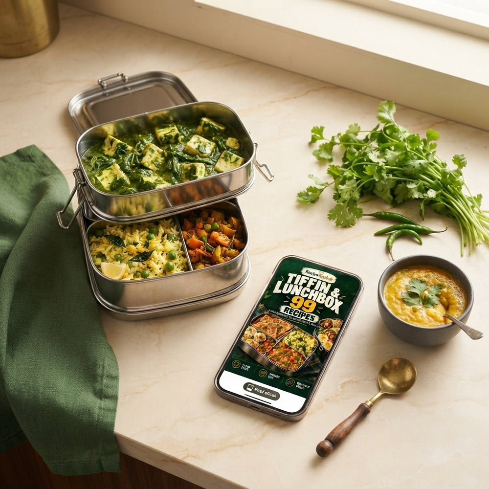 Tiffin & Lunchbox 99 — Indian Recipes for School, Office & Busy Days - stellar-media-and-content